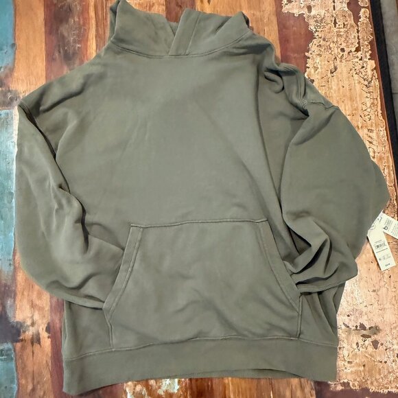 NWT No Boundaries UNISEX‎ Army Green Lightweight Hoodie Size Large - Picture 2 of 7